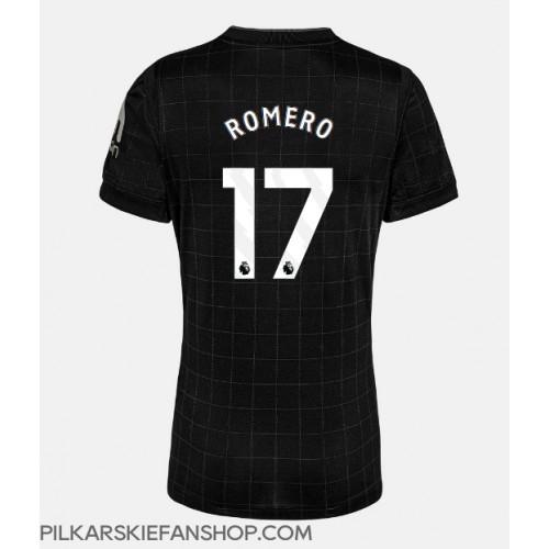 Koszulka piłkarska Tottenham Hotspur Cristian Romero #17 Strój wyjazdowy dla kobiety 2025-26 tanio Krótki Rękaw Koszulka piłkarska Tottenham Hotspur Cristian Romero #17 Strój wyjazdowy dla kobiety 2025-26 tanio Krótki Rękaw